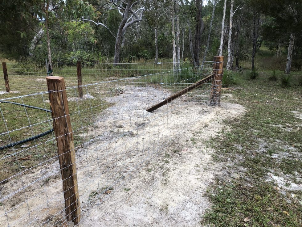 Heavy Duty Dog Wire Fence by Fraser Coast Mini Excavations, Spraying