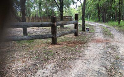 RECYCLED Timber POST AND RAIL Fence
